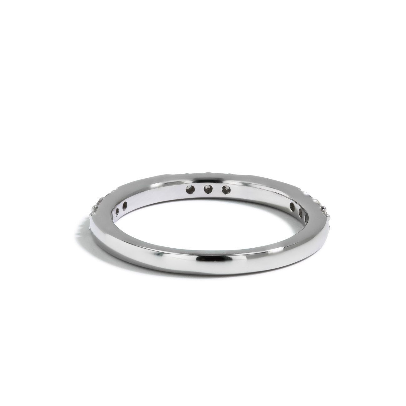 Triple Diamond Station  Band in 14K Yellow Gold