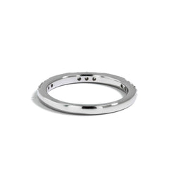 Triple Diamond Station  Band in 14K Yellow Gold