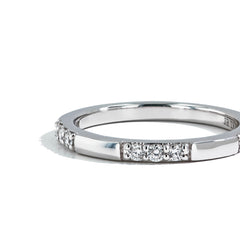 Triple Diamond Station  Band in 14K Yellow Gold