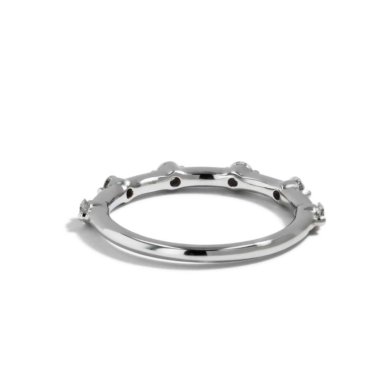 Starlight Diamond Band in 14K Yellow Gold
