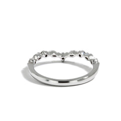Single Prong Contour Diamond Band in 14K Yellow Gold