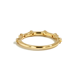 Starlight Diamond Band in 14K Yellow Gold