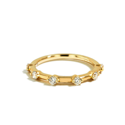 Starlight Diamond Band in 14K Yellow Gold - Private Label product