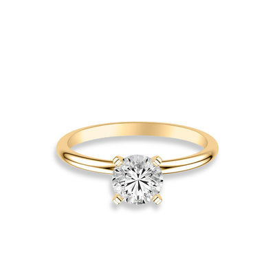 Classic Round Diamond Solitaire Engagement Ring Setting - Private Label product