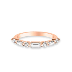 Seven Stone Alternating Diamond Band