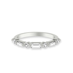 Seven Stone Alternating Diamond Band
