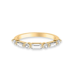 Seven Stone Alternating Diamond Band
