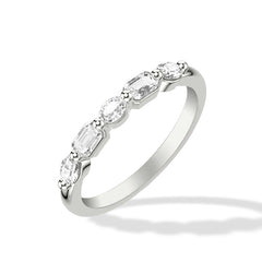 Round and Marquise Alternating Diamond Band