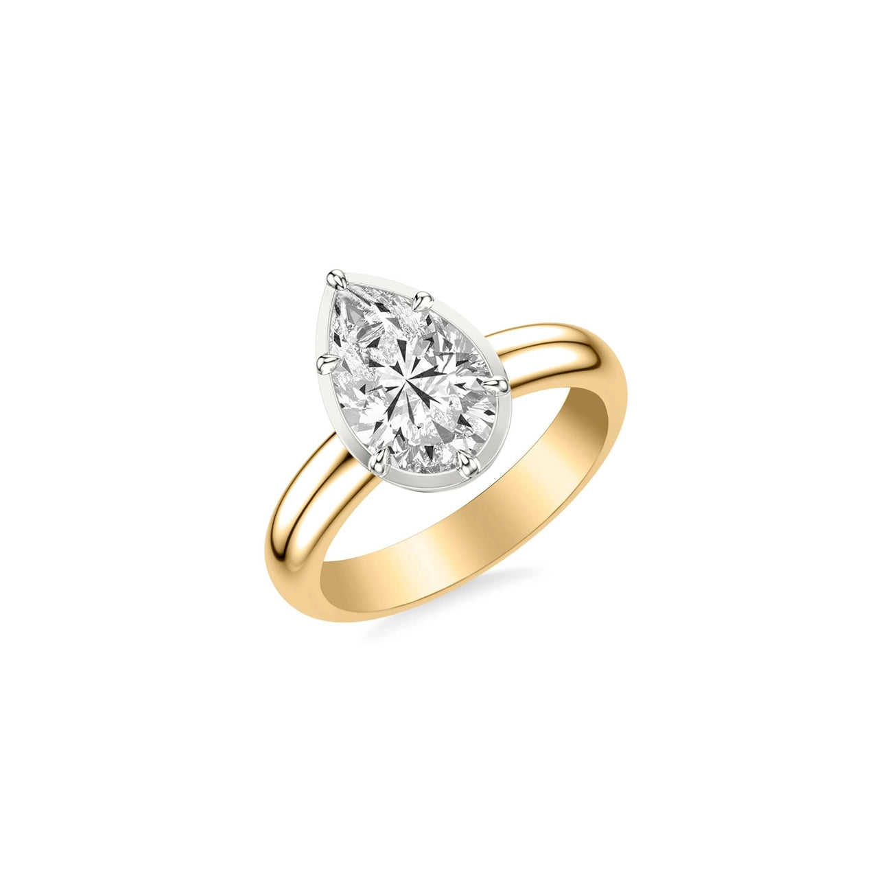 Pear Shape Heirloom Engagement Ring Setting