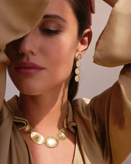 Marco Bicego Lunaria Diamonds 18K Gold Drop Earrings