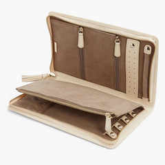 Wolf Caroline Large Jewelry Portfolio in Ivory