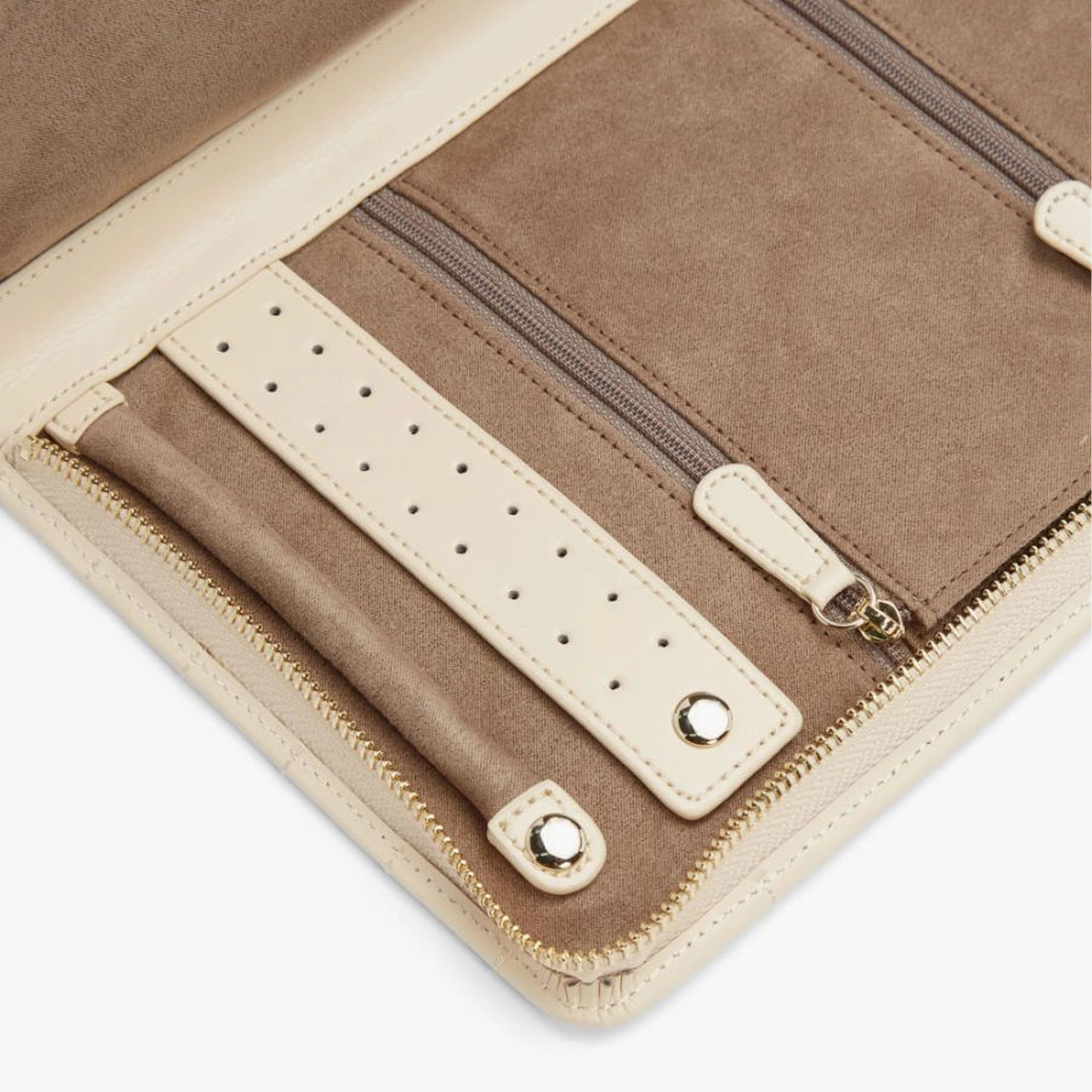 Wolf Caroline Large Jewelry Portfolio in Ivory