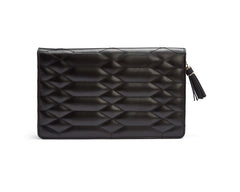 Wolf Caroline Large Jewelry Portfolio in Black Leather