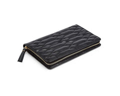 Wolf Caroline Large Jewelry Portfolio in Black Leather