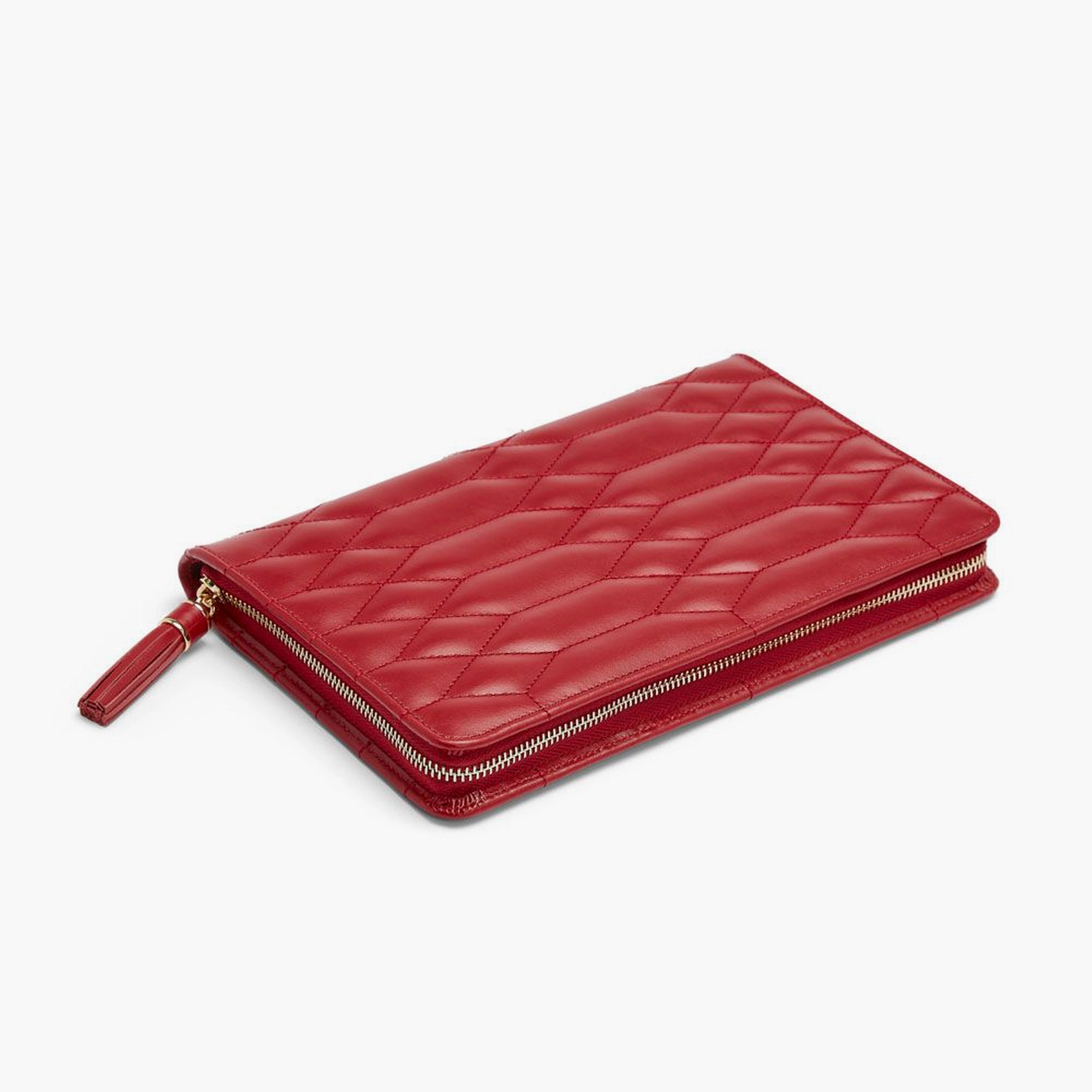 Wolf Caroline Large Jewelry Portfolio in Red