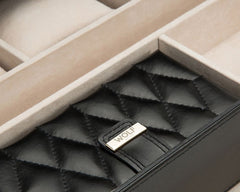 Wolf Caroline Black Extra Large Jewelry Case