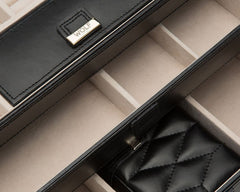 Wolf Caroline Black Medium Jewelry Case