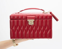 Wolf Caroline Red Medium Jewelry Case