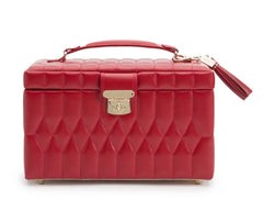 Wolf Caroline Red Medium Jewelry Case
