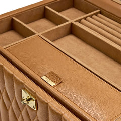 WOLF Lauren Extra Large Jewelry Box in Caramel