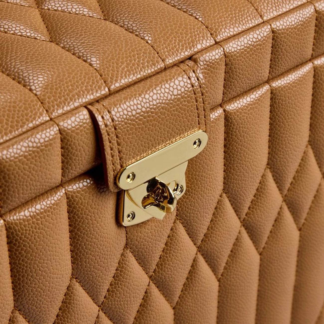 WOLF Lauren Extra Large Jewelry Box in Caramel