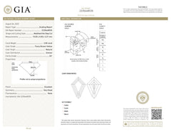 GIA Certified Fancy Brown-Yellow Diamond Kite Stud Earrings