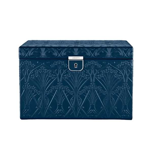 WOLF X LIBERTY All Over Ianthe Large Jewelry Box in Navy