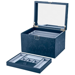 WOLF X LIBERTY All Over Ianthe Large Jewelry Box in Navy