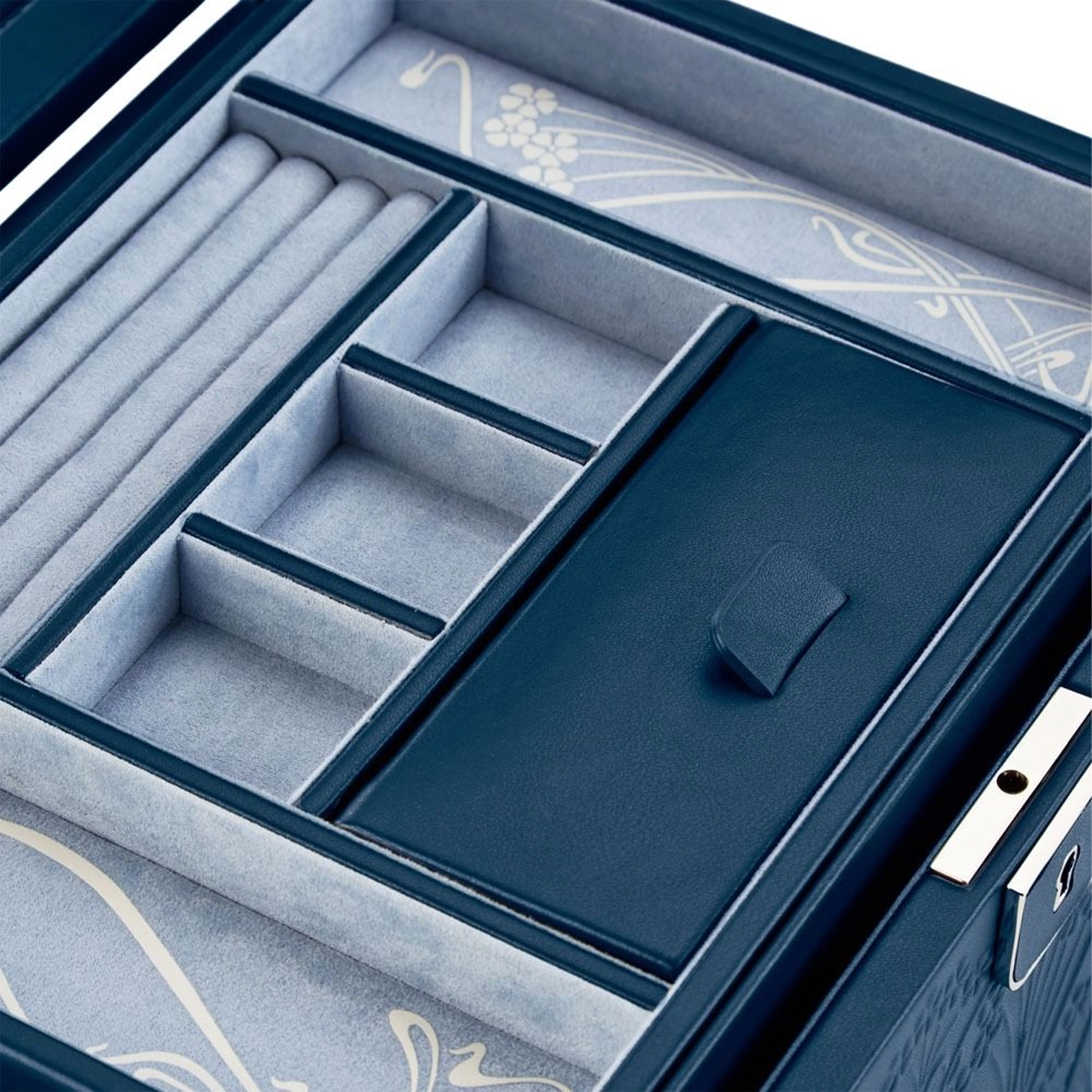 WOLF X LIBERTY All Over Ianthe Large Jewelry Box in Navy
