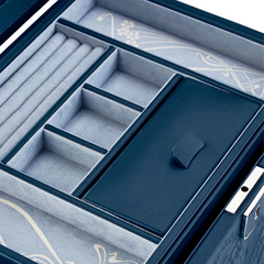 WOLF X LIBERTY All Over Ianthe Large Jewelry Box in Navy