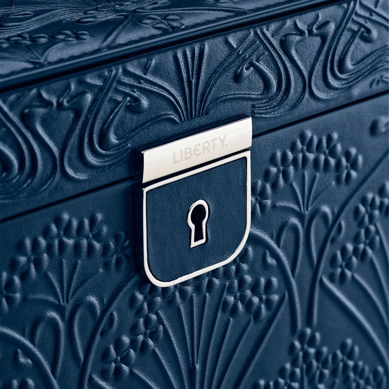 WOLF X LIBERTY All Over Ianthe Large Jewelry Box in Navy