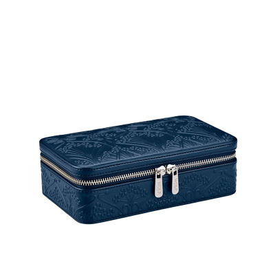 WOLF X LIBERTY All Over Ianthe Medium Jewelry Zip Case in Navy - WOLF product