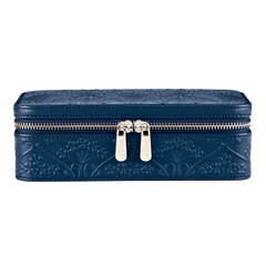 WOLF X LIBERTY All Over Ianthe Medium Jewelry Zip Case in Navy
