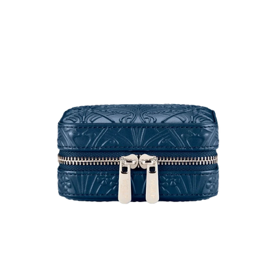 WOLF X LIBERTY All Over Ianthe Small Travel Jewelry Zip Case in Navy - WOLF product