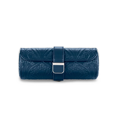 WOLF X LIBERTY All Over Ianthe Triple Watch Roll in Navy - WOLF product