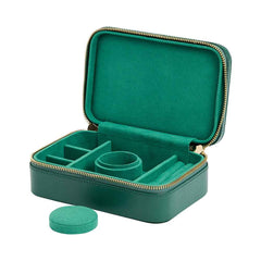 WOLF Sophia Travel Zip Case in Forest Green