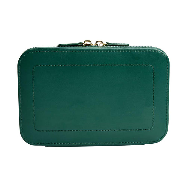 WOLF Sophia Travel Zip Case in Forest Green