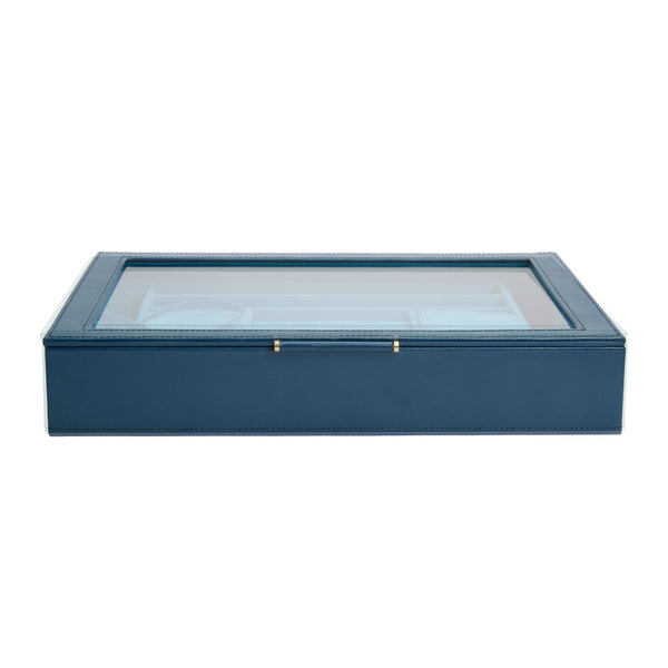 WOLF Sophia Window Jewelry Box in Indigo