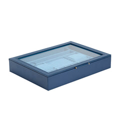 WOLF Sophia Window Jewelry Box in Indigo