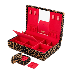 WOLF Savanna Leopard Print Medium Jewelry Box