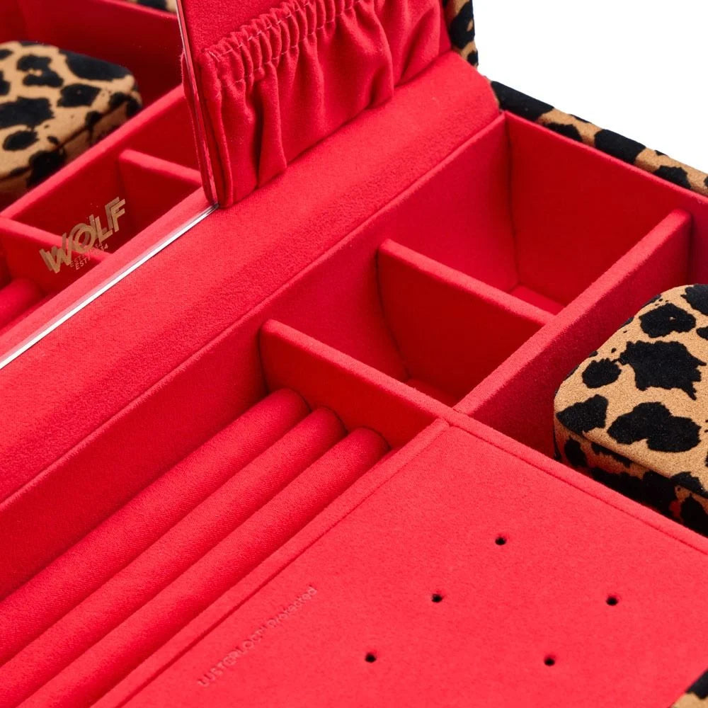WOLF Savanna Leopard Print Medium Jewelry Box