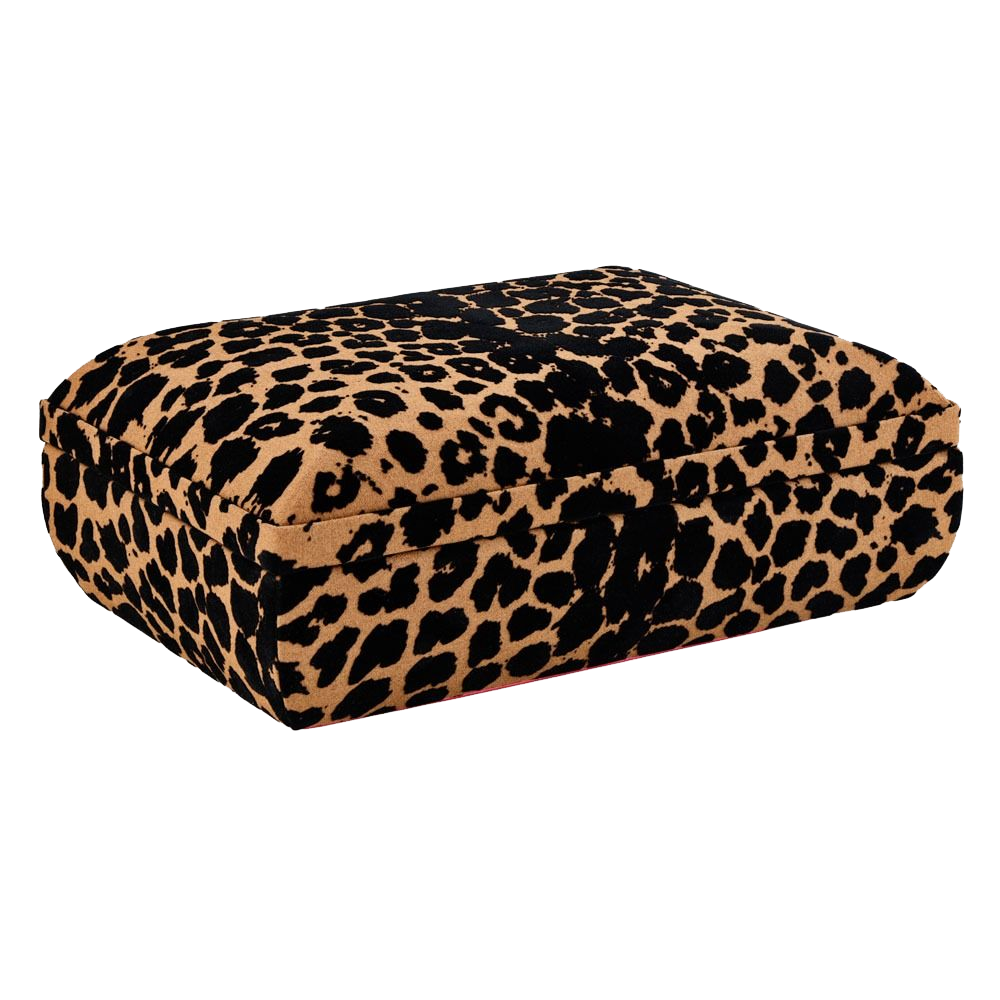 WOLF Savanna Leopard Print Medium Jewelry Box