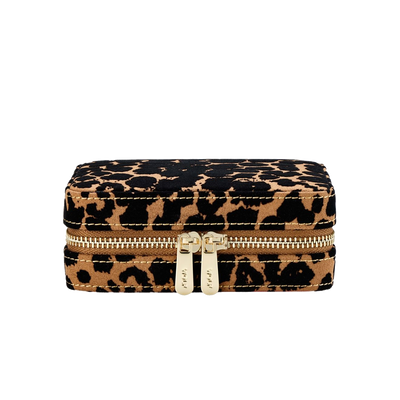 WOLF Savanna Leopard Print Jewelry Zip Case - WOLF product