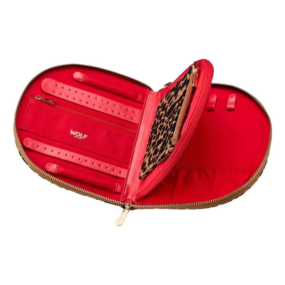 WOLF Savanna Leopard Print Jewelry Travel Portfolio