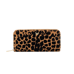 WOLF Savanna Leopard Print Zip Wallet