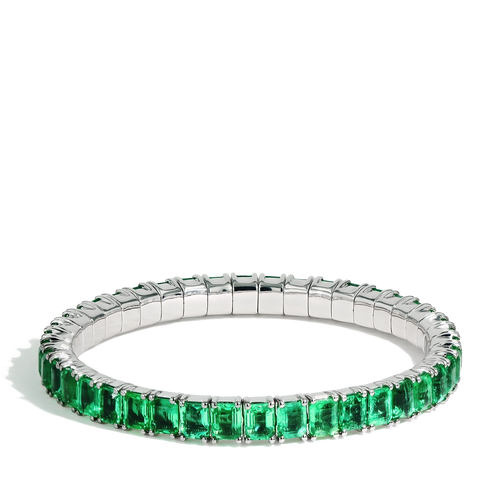 17 Carat Emerald Stretch Bracelet