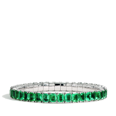 17 Carat Emerald Stretch Bracelet