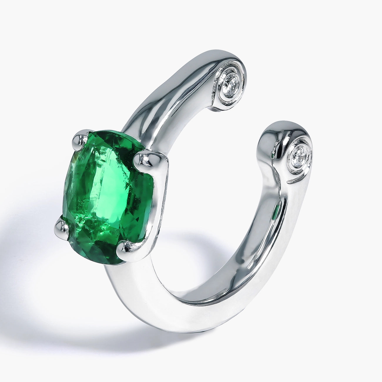 Zambian Emerald Ear Cuff
