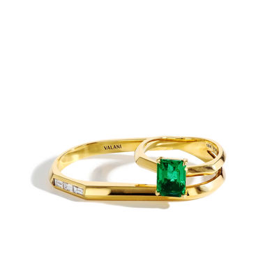 Emerald Double Ring - J.R.DUNN product
