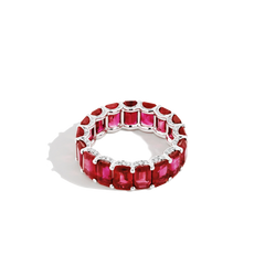 9 Carat Burmese Ruby Eternity Band